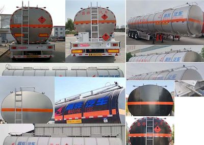 Changhua  HCH9407GRYDB Aluminum alloy flammable liquid tank transport semi-trailer