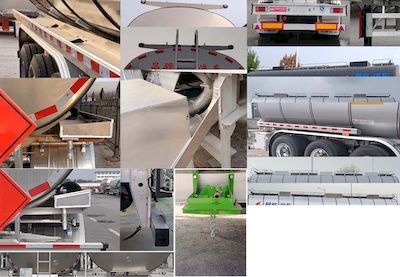 Changhua  HCH9407GRYDB Aluminum alloy flammable liquid tank transport semi-trailer