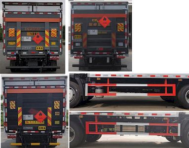 Jiangte brand automobiles JDF5120XRYC6 Flammable liquid box transport vehicle