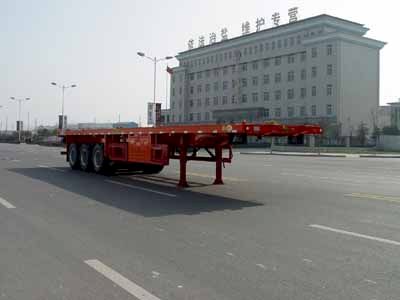 Huajun  ZCZ9285JP Flat semi-trailer