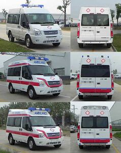 Jiangling Quanshun brand automobiles JX5049XJHMB4 ambulance