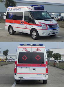 Jiangling Quanshun brand automobiles JX5049XJHMB4 ambulance