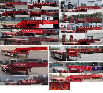 Xinyongcheng brand automobiles YJH9405TDP Low flatbed semi-trailer