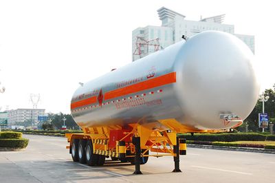 Jiuyuan KP9406GYQSDSemi trailer for liquefied gas transportation