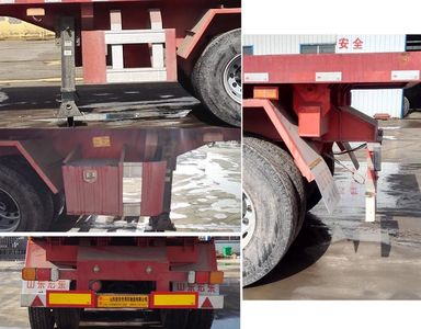 New Hongdong brand automobiles LHD9400ZZXP Flat dump semi-trailer