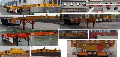 Zhongshun Guangxin brand automobiles HGX9400TWYE45 Transport semi-trailer of dangerous goods tank frame