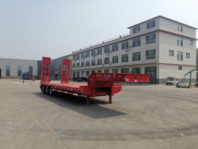 Zhongyun Changda brand automobiles XSQ9372TDP Low flatbed semi-trailer