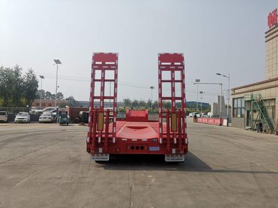 Zhongyun Changda brand automobiles XSQ9372TDP Low flatbed semi-trailer