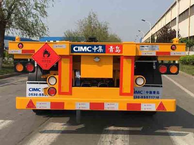 CIMC ZJV9406TWYQDB Transport semi-trailer of dangerous goods tank frame