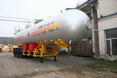 Jiancheng  JC9401GYQQB Semi trailer for liquefied gas transportation