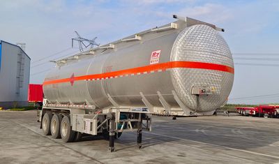 Chufei  CLQ9400GRYBA Aluminum alloy flammable liquid tank transport semi-trailer