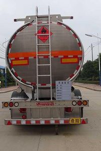 Special transport  DTA9407GRY Aluminum alloy flammable liquid tank transport semi-trailer