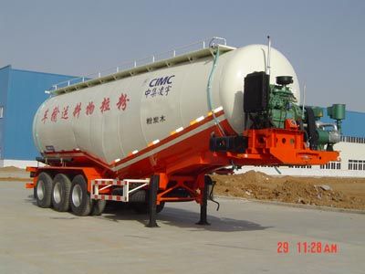 Lingyu  CLY9300GFL1 Powder material transportation semi-trailer