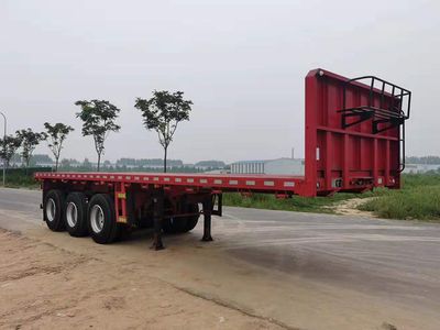 Junhua Xing brand automobiles LJH9402TPB Flat transport semi-trailer