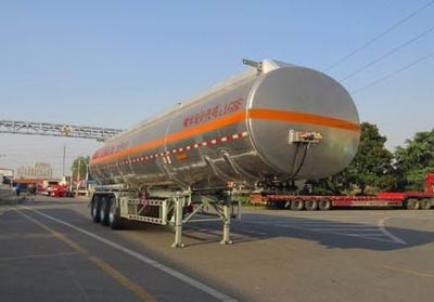 Tonghua  THT9407GYYH Aluminum alloy oil transport semi-trailer