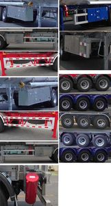 Tonghua  THT9407GYYH Aluminum alloy oil transport semi-trailer