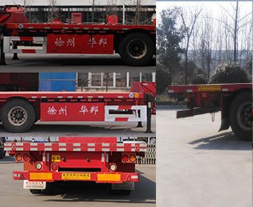 Guoshi Huabang brand automobiles XHB9406TDPA Low flatbed semi-trailer