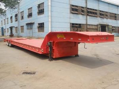 Huanda  BJQ9403TDPL Low flatbed semi-trailer