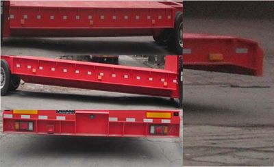 Huanda  BJQ9403TDPL Low flatbed semi-trailer