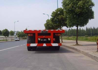 Zhongqi brand automobiles ZQZ9400TJZP Container flatbed semi-trailer