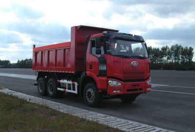 Jiefang Automobile CA3250P67K24LT1E Flat head diesel dump truck