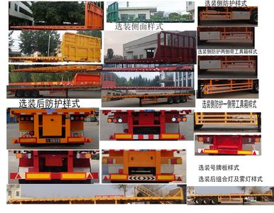 Juyun  LYZ9400TPB Flat transport semi-trailer