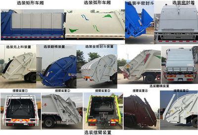 Chusheng  CSC5180ZYSC6 Compressed garbage truck