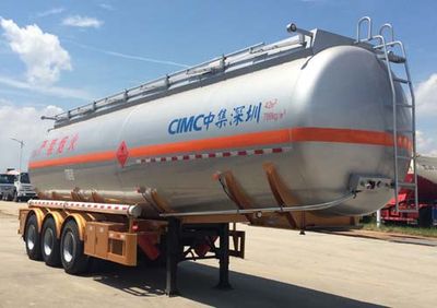 CIMC ZJV9409GRYSZA Flammable liquid tank transport semi-trailer