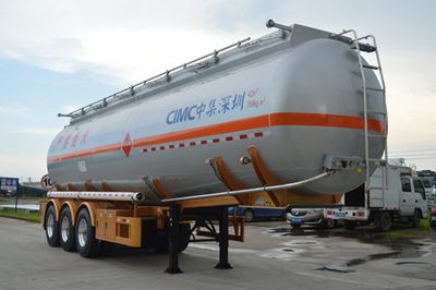 CIMC ZJV9409GRYSZA Flammable liquid tank transport semi-trailer