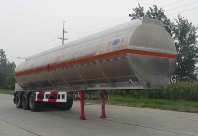 Kaile  AKL9407GRY Aluminum alloy flammable liquid tank transport semi-trailer