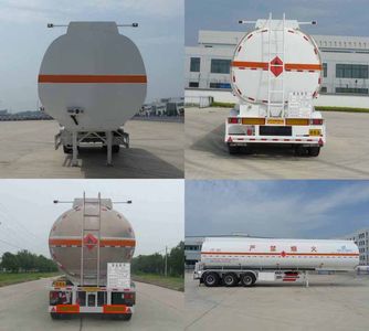 Kaile  AKL9407GRY Aluminum alloy flammable liquid tank transport semi-trailer