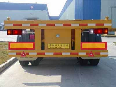 Zhang Tuo license plate car ZTC9380TJZ Container transport semi-trailer