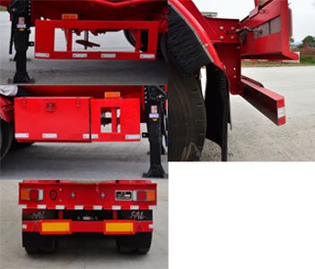 Minjiang brand automobiles YZQ9400GFL Medium density powder material transportation semi-trailer