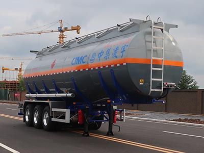 Lingyu  CLY9405GRYA Flammable liquid tank transport semi-trailer