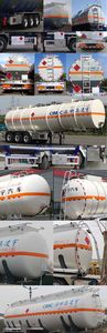 Lingyu  CLY9405GRYA Flammable liquid tank transport semi-trailer