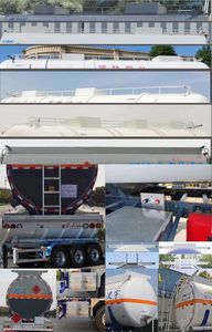 Lingyu  CLY9405GRYA Flammable liquid tank transport semi-trailer