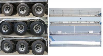 Special transport  DTA9401GYYC Aluminum alloy oil transport semi-trailer