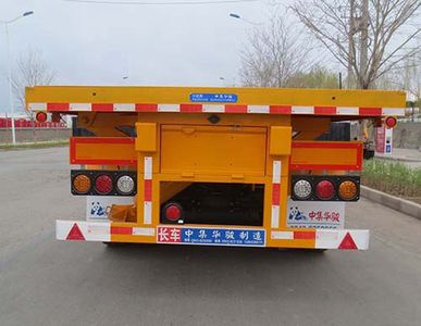 Huajun  ZCZ9402ZZXPBYJ Flat dump semi-trailer