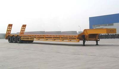 CIMC ZJV9281TD Low flatbed semi-trailer