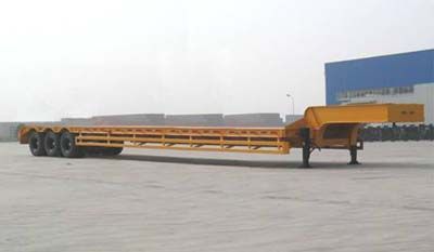 CIMC ZJV9281TD Low flatbed semi-trailer