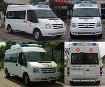 Jiangling Quanshun brand automobiles JX5049XJHMC ambulance