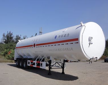 Zhonghuan Automobile BJZ9390GDY Low temperature liquid transport semi-trailer