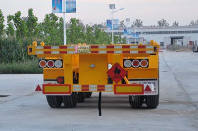 Liangyun brand automobile SLY9381TWY Transport semi-trailer of dangerous goods tank frame