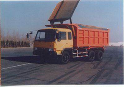 Jiefang Automobile CA3235P1K2T15 6 × 4 flat head diesel dump truck