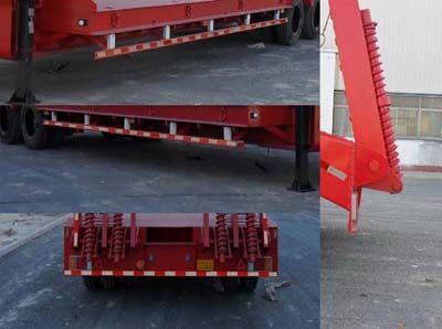 Changhua  HCH9350TDP Low flatbed transport semi-trailer