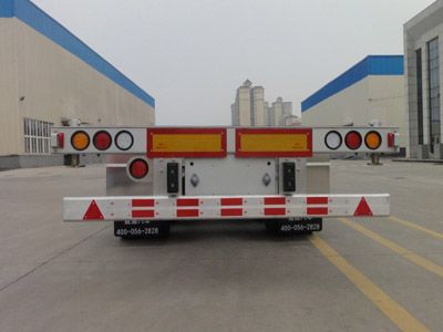 Shengtong brand automobile CSH9405TJZ Aluminum alloy container transport semi-trailer