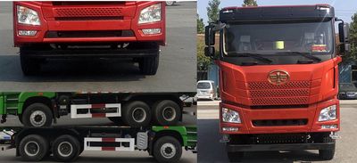 Jiefang Automobile CA3251P27K15L1T1E6A80 Flat head diesel dump truck