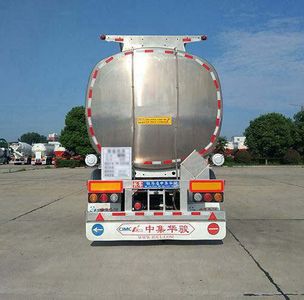 Huajun  ZCZ9400GSYHJG Aluminum alloy edible oil transportation semi-trailer