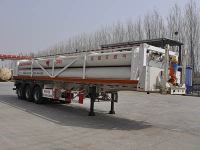 Luxi  LXZ9350GGY Hydraulic sub station high-pressure gas long pipe semi-trailer