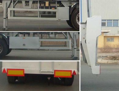 Lingyu  CLY9401GRYC Aluminum alloy flammable liquid tank transport semi-trailer